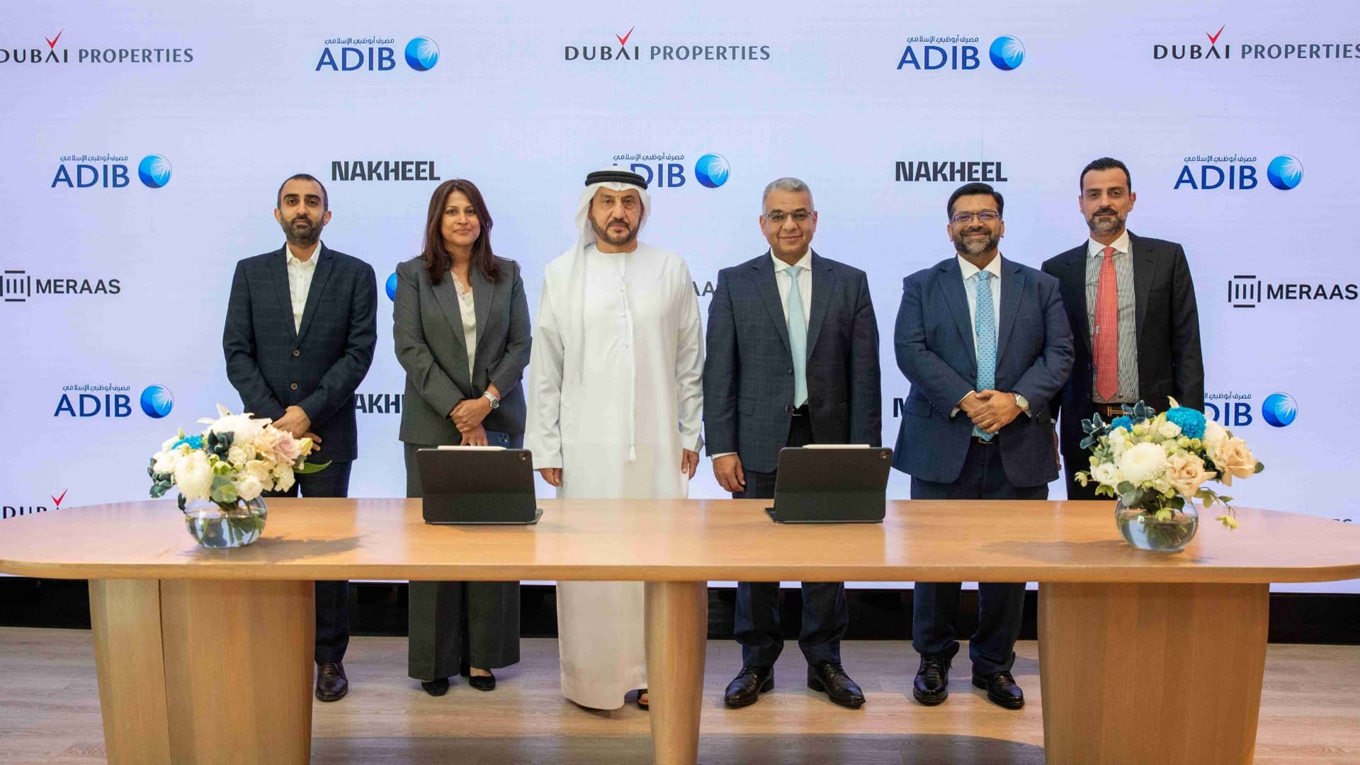 ADIB x DHRE signing ceremony with leadership