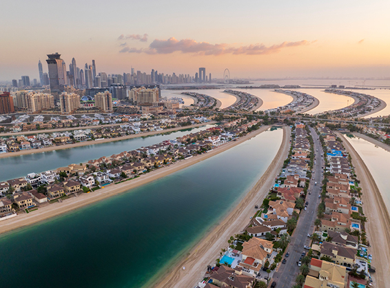 Completion of Palm Jumeirah beach