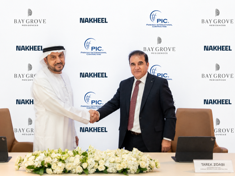 Nakheel awards over AED 950 million main construction contract for 617 homes at Bay Grove Residences on Dubai Islands